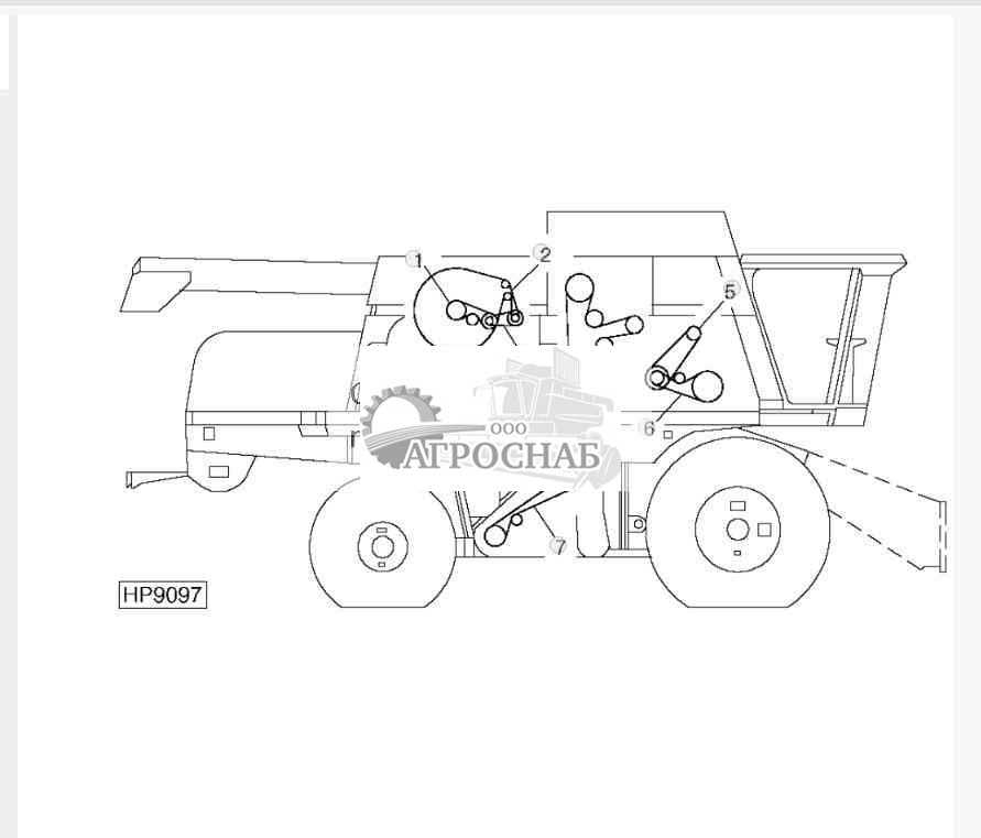 R.H. BELT ROUTINGS REFERENCE 